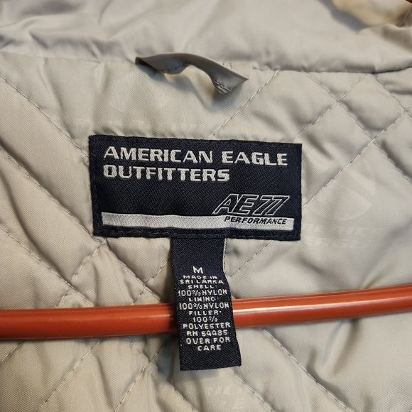 American Eagle Outfitters Gray Ski Quilted Jacket/ Coat - Picture 10 of 15